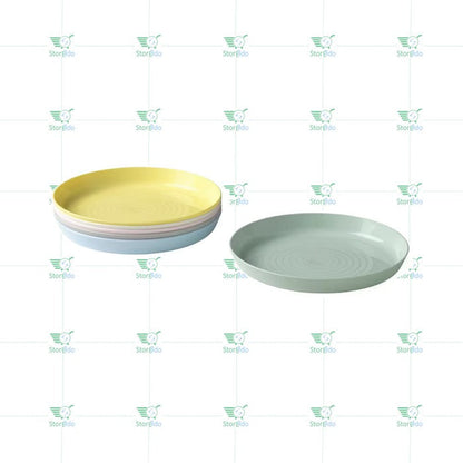 IKEA : KALAS NN : Multi Color Plastic Plates - Set of 6
