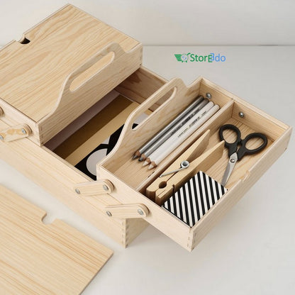 IKEA : KLAMMEMACKA : Desk Organiser - Natural PlyWood