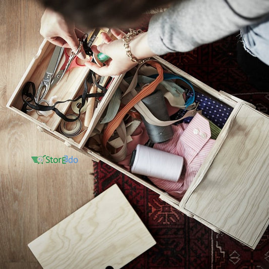 IKEA : KLAMMEMACKA : Desk Organiser - Natural PlyWood