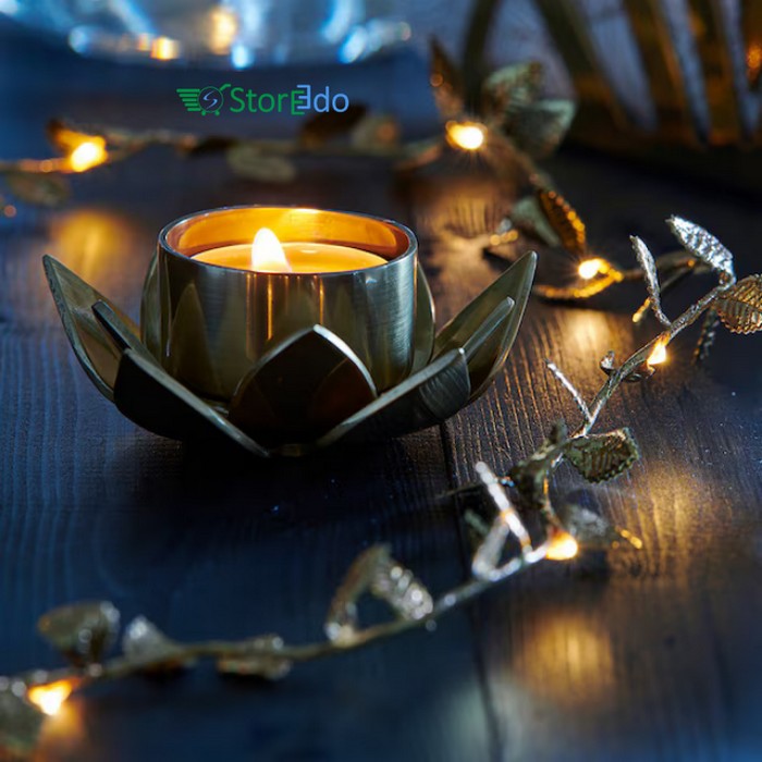 IKEA : KNASTRIGT : Tealight Holder - Lotus