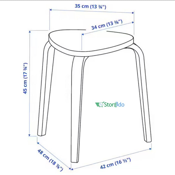 IKEA : KYRRE : Wooden Stool