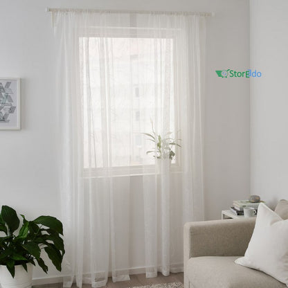 IKEA : LILLEGERD : Sheer Curtains With Rod Pocket