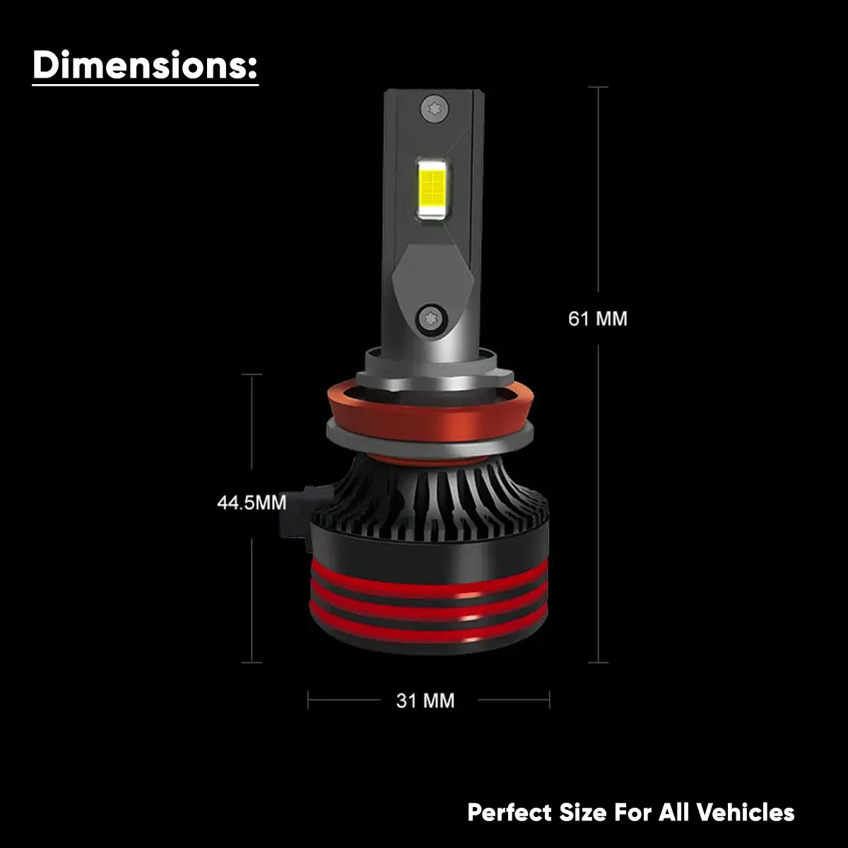 TBS DESIGN M8Pro H11 Car LED Headlights