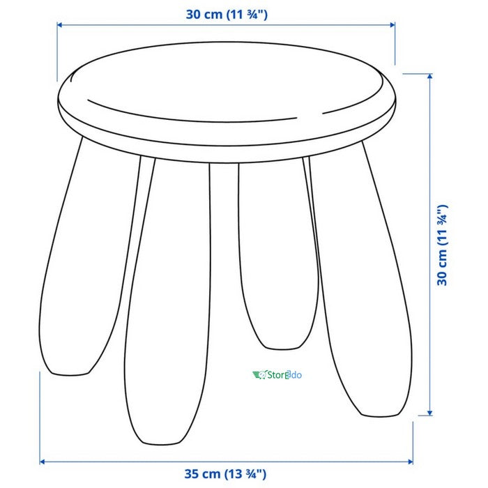 IKEA : MAMMUT : Plastic Children's Stool