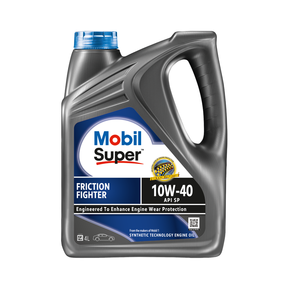 Mobil Super 10W-40 Imported Blue SP Friction Fighter -