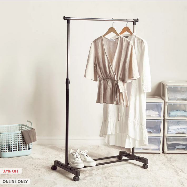 HomeCentre : MEGAN : Cloths Rail With Wheels