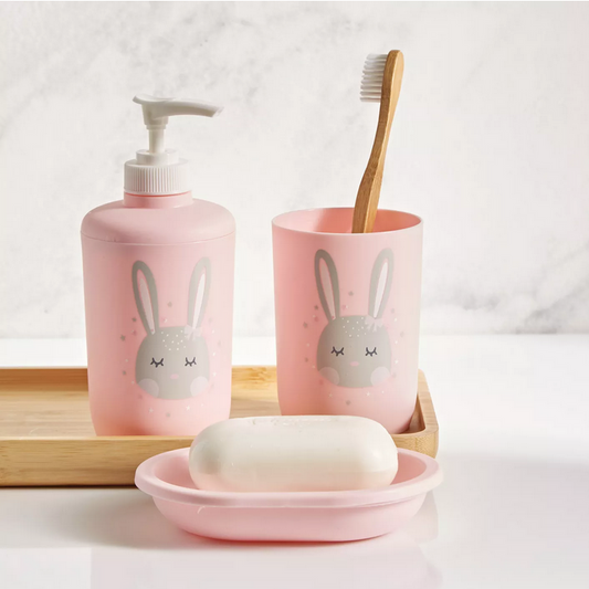 HomeCentre : MILLY Bunny : 3- Piece Bath Accessory Set