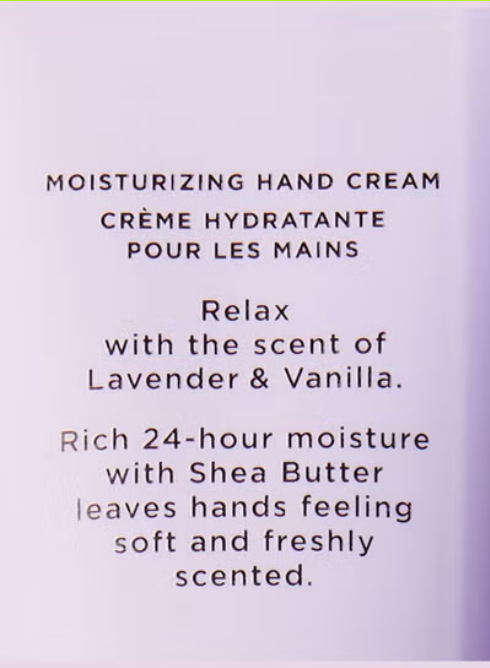 Victoria's Secret : Hand Cream - Lavender and Vanilla