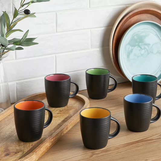 HomeCentre : NERO : 6-Piece Ceramic Mug