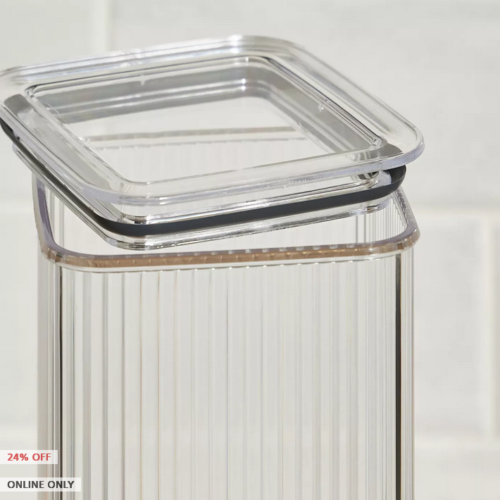 HomeCentre : NIXON : Ribbed Food Container - 2.15 Liter