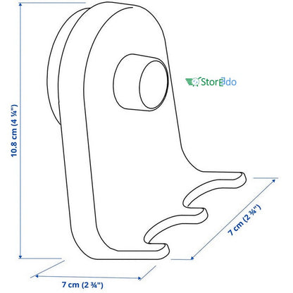 IKEA : OBONAS : Triple Hook With Suction Cup