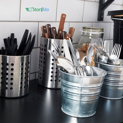 IKEA : ORDNING : Stainless Steel Cutlery Stand