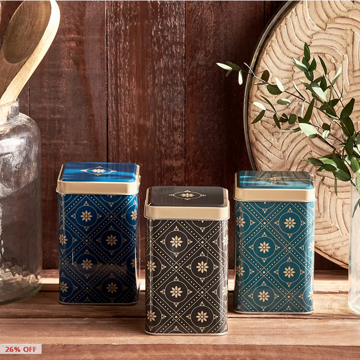 HomeCentre : ORLA : 3-Piece Canister Set