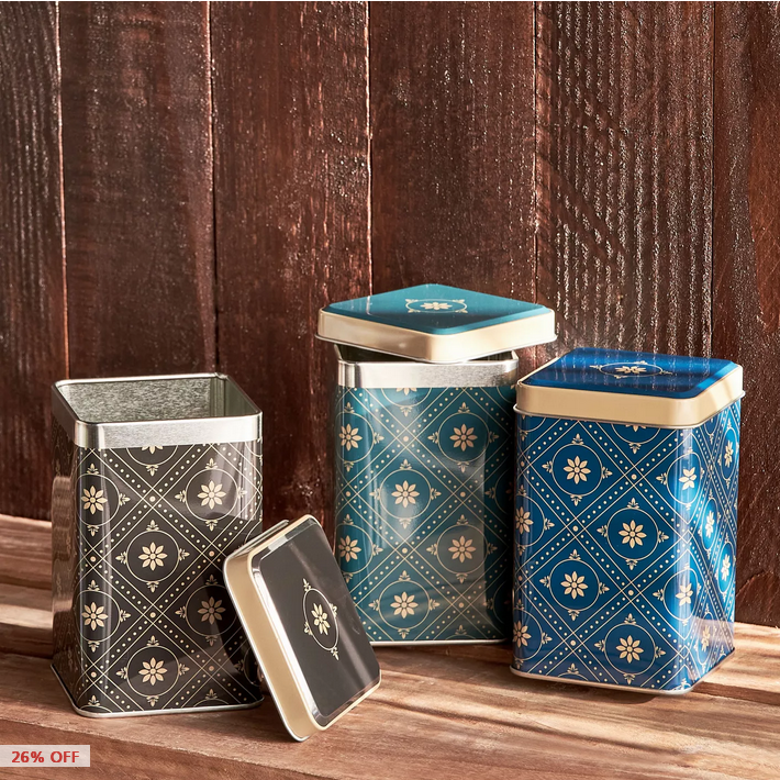 HomeCentre : ORLA : 3-Piece Canister Set