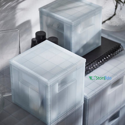 IKEA : PANSARTAX : Storage Box With Lid - Transparent
