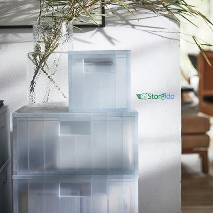 IKEA : PANSARTAX : Storage Box With Lid - Transparent