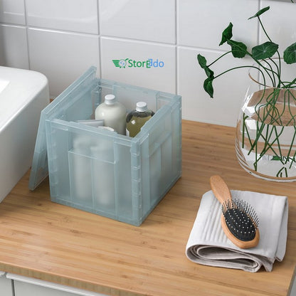IKEA : PANSARTAX : Storage Box With Lid - Transparent
