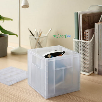IKEA : PANSARTAX : Storage Box With Lid - Transparent