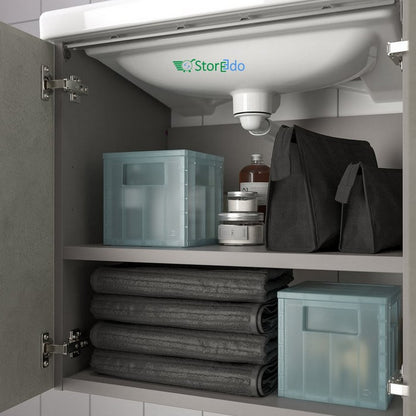 IKEA : PANSARTAX : Storage Box With Lid - Transparent