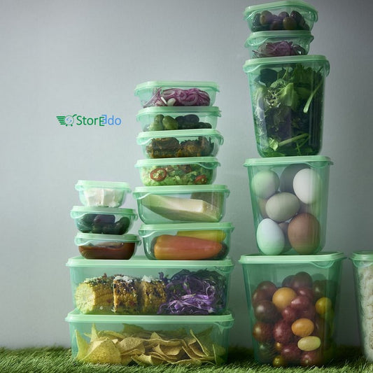 IKEA : PRUTA : Food Containers With Lid - Set of 17