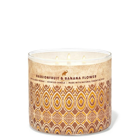 Bath and Body Works : 3-Wick Candle : Passionfruit & Banana Flower