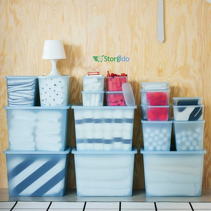 IKEA : RYKTA : Storage Box With Lid - Transparent