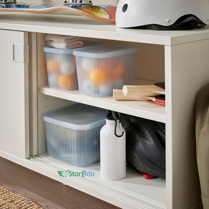 IKEA : RYKTA : Storage Box With Lid - Transparent