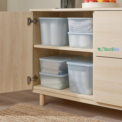 IKEA : RYKTA : Storage Box With Lid - Transparent