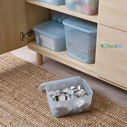 IKEA : RYKTA : Storage Box With Lid - Transparent