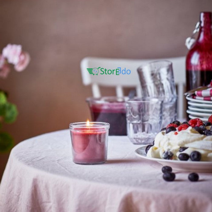 IKEA : STORTSKON : Scented candle in Glass / Berries