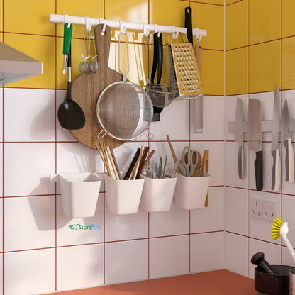 IKEA : SUNNERSTA : Rail with 4 Hooks and 2 Containers