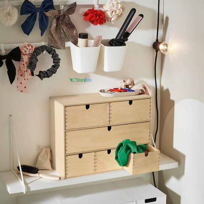 IKEA : SUNNERSTA : Rail with 4 Hooks and 2 Containers
