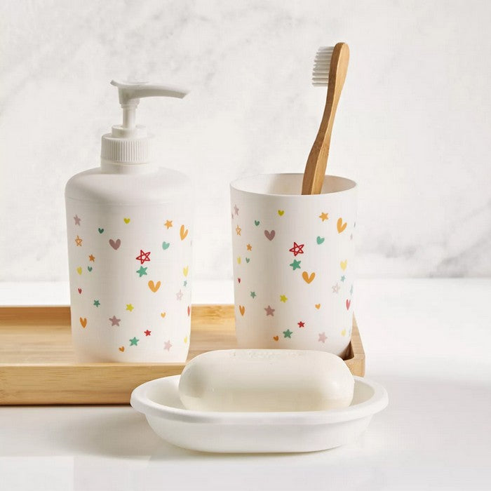 HomeCentre : EMILY Hearts : 3 - Piece Bath Accessory Set