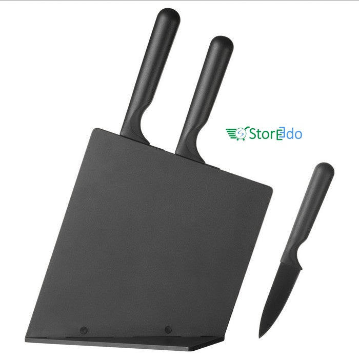 IKEA : JAMFORA : Knife Block with 3 Knives