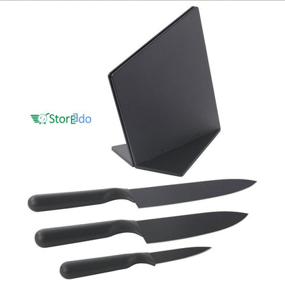 IKEA : JAMFORA : Knife Block with 3 Knives