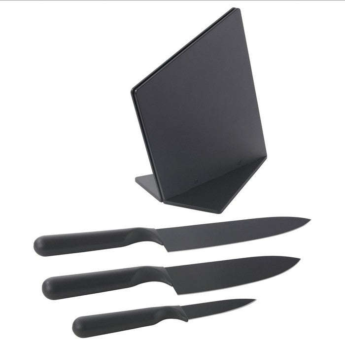 IKEA : JAMFORA : Knife Block with 3 Knives