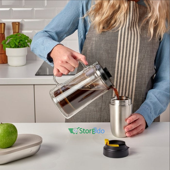 IKEA : ENVALDIG : Insulated Travel Mug - Stainless Steel