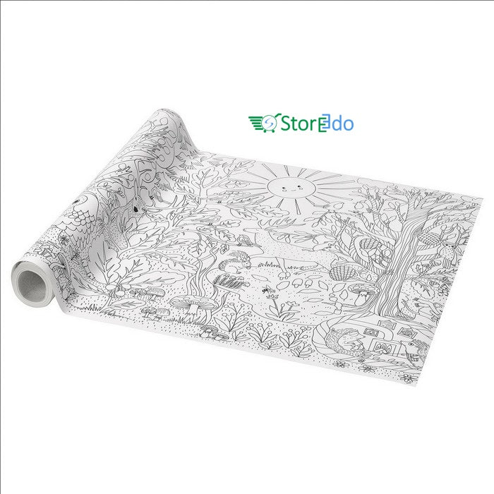 IKEA : SKOGSDUVA : Colouring Paper Roll - Enchanted Forest