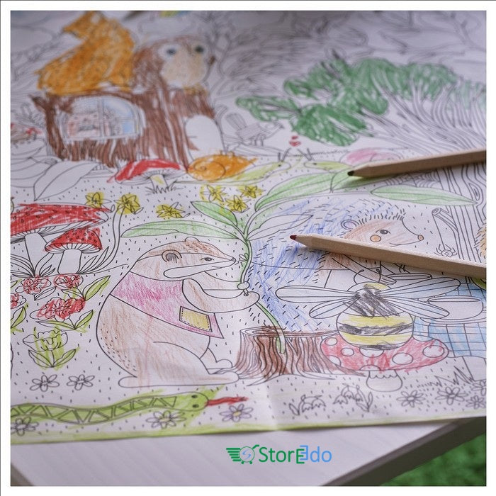 IKEA : SKOGSDUVA : Colouring Paper Roll - Enchanted Forest