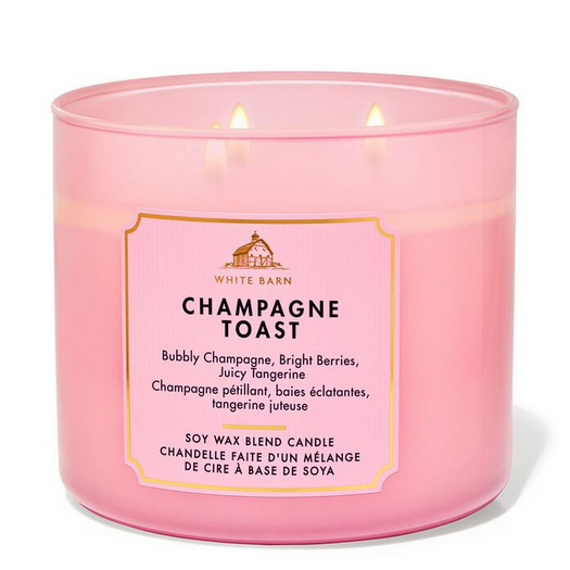 Bath and Body Works : 3-Wick Candle : Champagne Toast