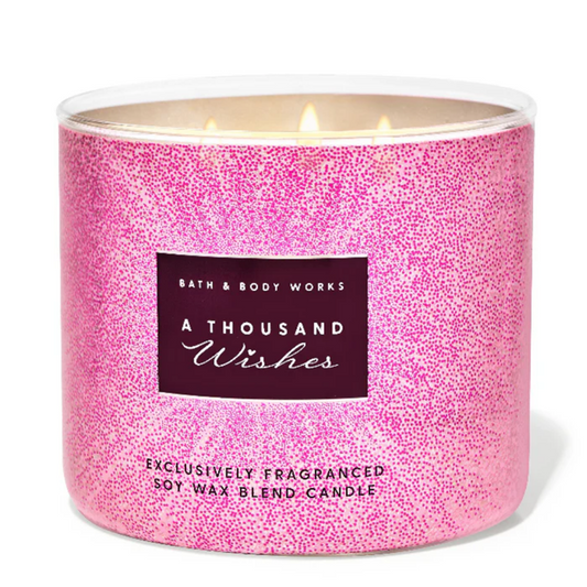 Bath and Body Works : 3-Wick Candle : A Thousand Wishes