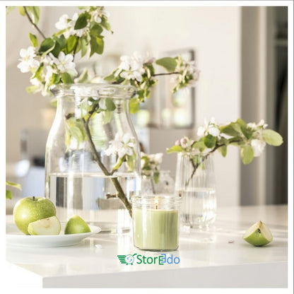IKEA : LOVSKOGSLUND : Scented Candle in Glass- Apple