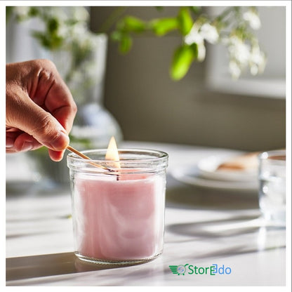 IKEA : LUGNARE : Scented Candle in Glass- Jasmine