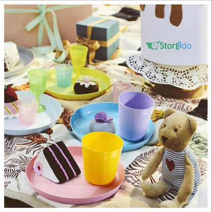 IKEA : KALAS : Multi Color Plastic Glasses - Set of 6