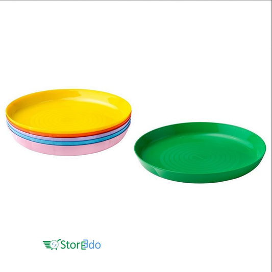 IKEA : KALAS : Multi Color Plastic Plates - Set of 6
