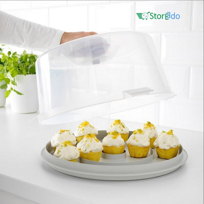 IKEA : KRISPIG : Cake Stand With Lid