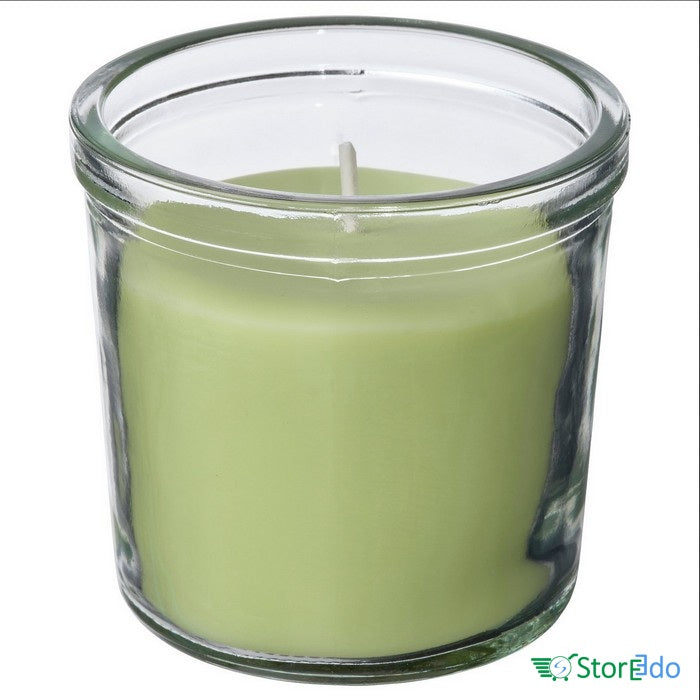 IKEA : LOVSKOGSLUND : Scented Candle In Glass - Apple