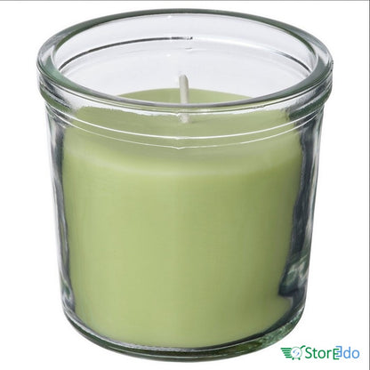 IKEA : LOVSKOGSLUND : Scented Candle In Glass - Apple