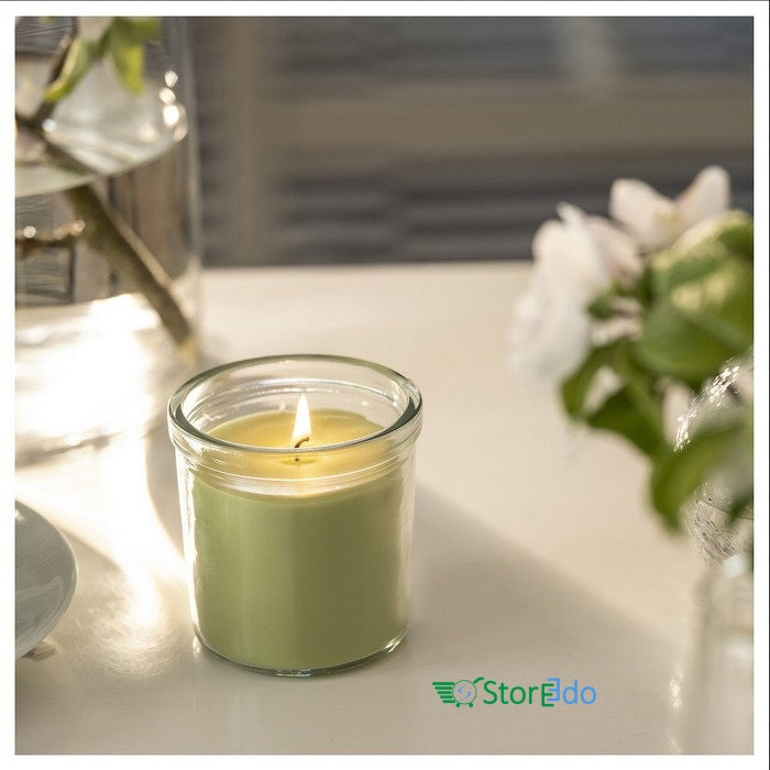 IKEA : LOVSKOGSLUND : Scented Candle In Glass - Apple