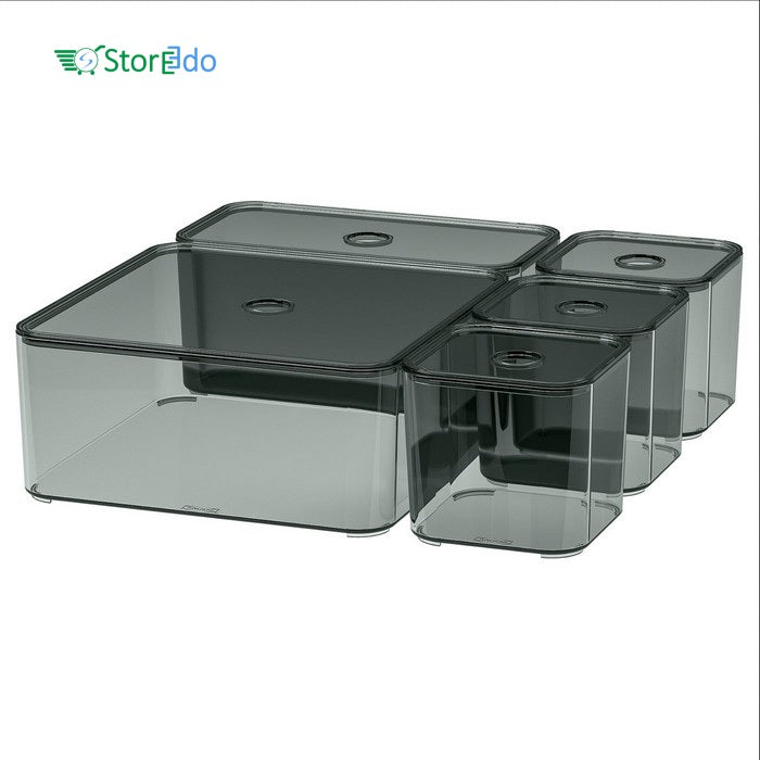IKEA : VISSLAAN : Box With Lid - Set of 5